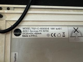 2 Paneles LED Inspire 18W con Mando