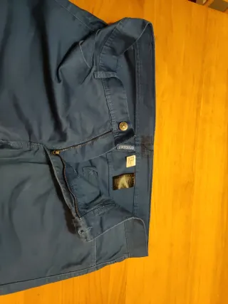 Pantalón pitillo H&M azul eléctrico T.36