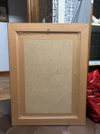 Cuadro antiguo Ángel Arcabucero