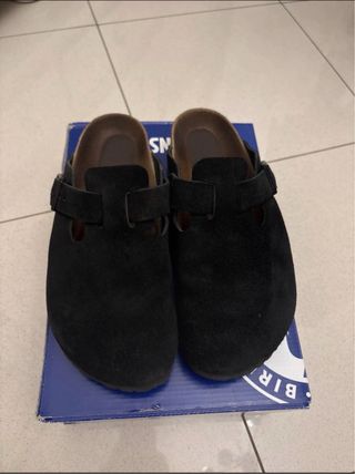 Birkenstock Neri Camoscio Uomo