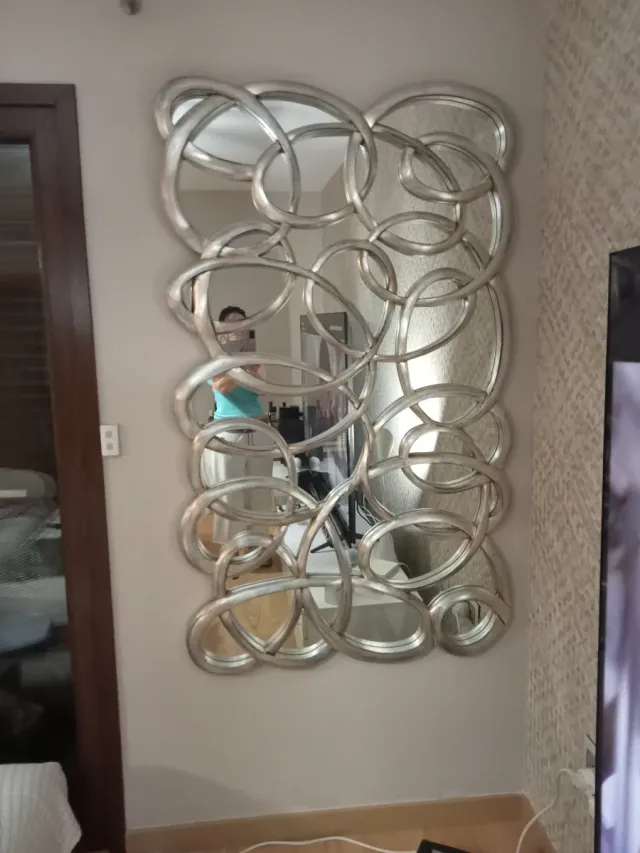 Espejo Diseño Madera Tratada