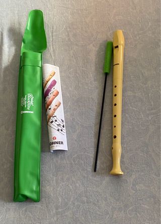 Flauta escolar Hohner Blockflöte amarilla