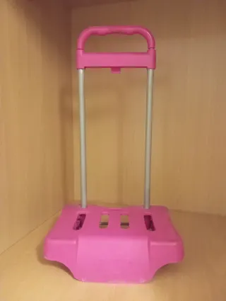 Carro para mochila rosa