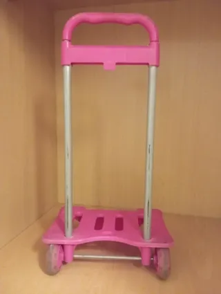 Carro para mochila rosa