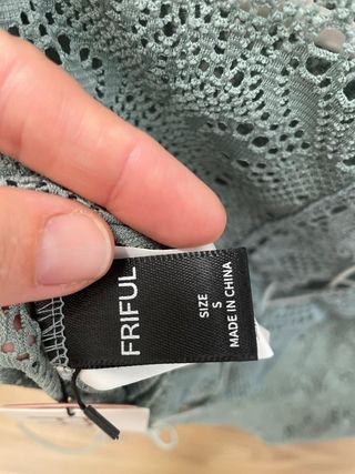 Blusa de encaje verde