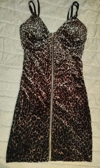 Vestido terciopelo de leopardo 