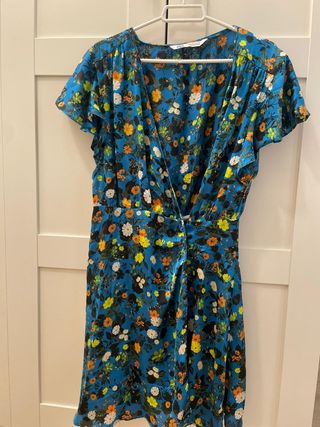 Vestido estampado floral Zara