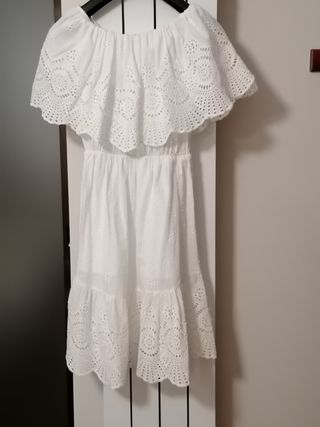 Vestido blanco Ibicenco algodón talla única