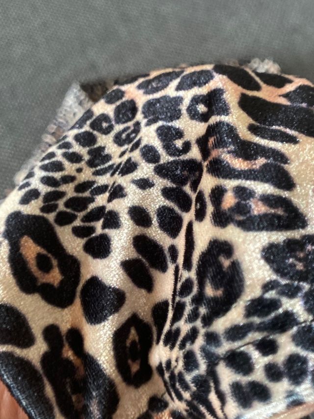 Maglia leopardata in velluto