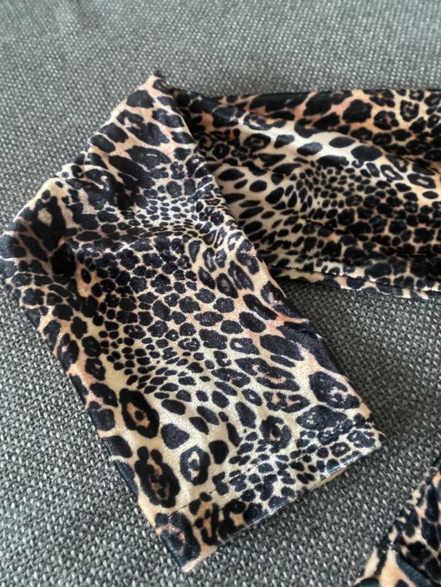 Maglia leopardata in velluto