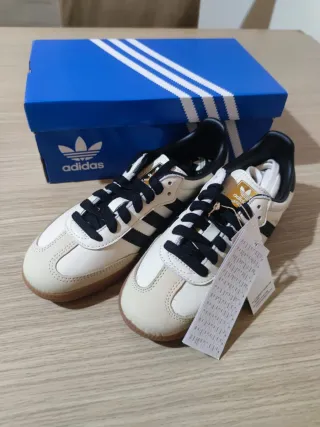 Adidas Samba OG Beige/Blanco Talla 36 2/3
