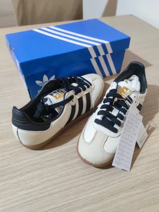 Adidas Samba OG Beige/Blanco Talla 36 2/3