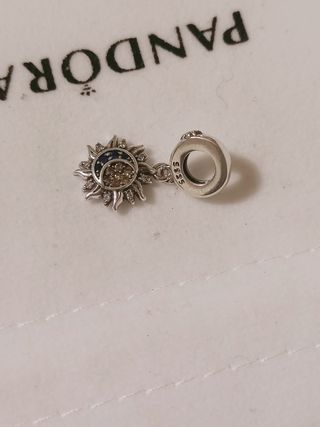 Charm Pandora Sol Plata Auténtico nuevo con caja