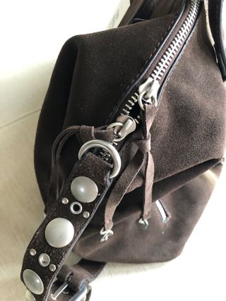 Bolso tote piel marrón
