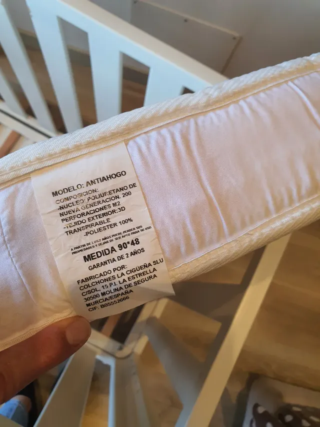 Minicuna90x50 DOCCO Cotinfant colecho, con colchón