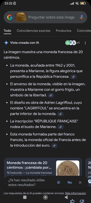 Moneda Francesa Antigua