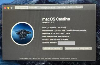iMac 21.5 pulgadas 2013