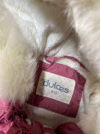 Mono de nieve para bebé rosa