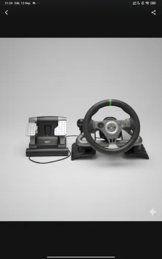 Volante Xbox 360 con Pedales y Xbox 360. 