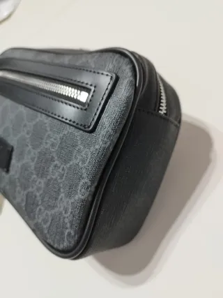 .Riñonera.Gucci.Negra.Gris.bandolera.