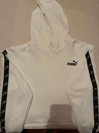 Sudadera Puma con capucha blanca