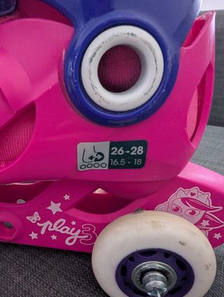 Patines Oxelo Talla 26-28 Rosa/Morado