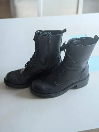 Botas militares negras mujer