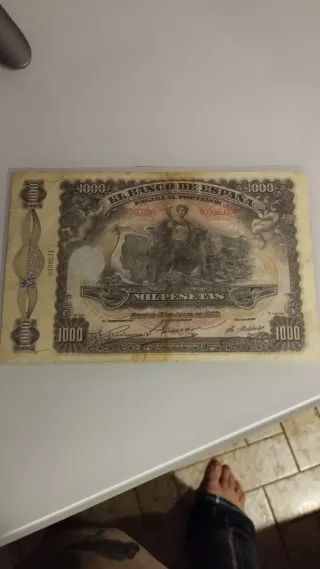 Billete 1000 Pesetas Banco de España 1907
