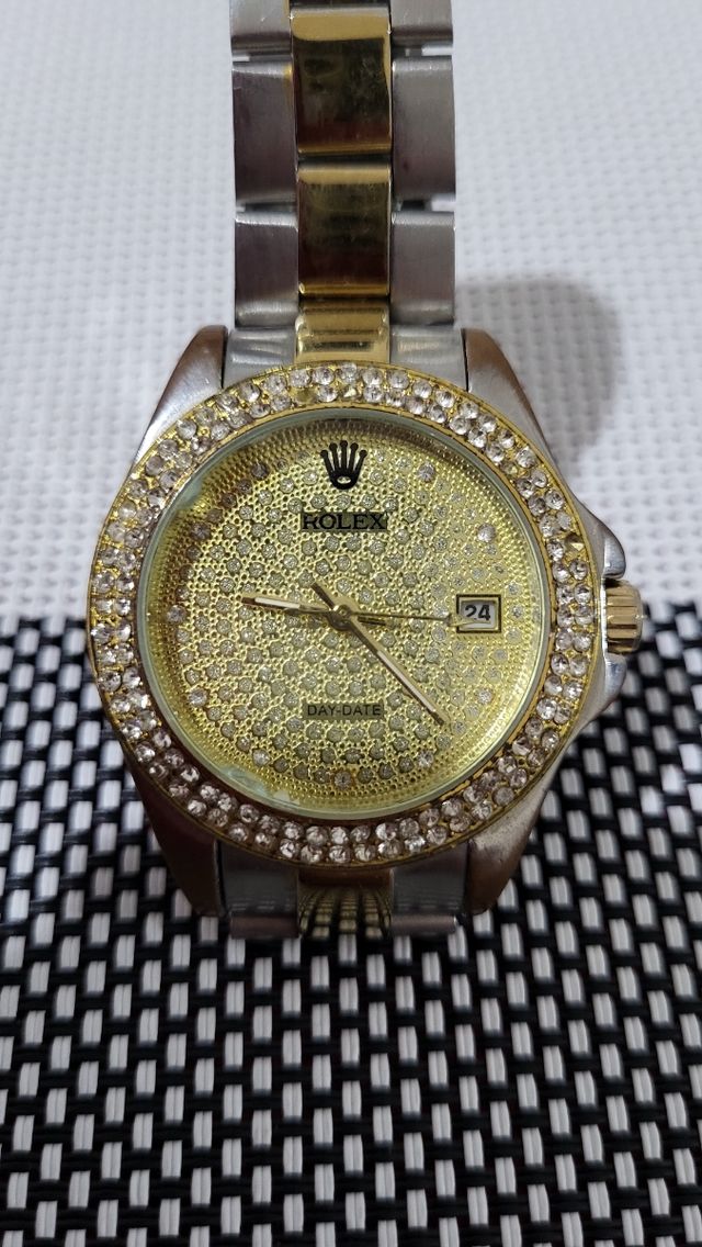Reloj Rolex Day-Date Dorado y Plateado