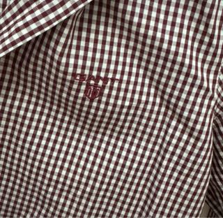 Camisa GANT cuadros burdeos Talla S