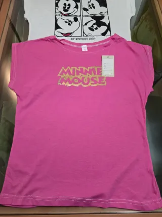 Lote 2 Camisetas Mickey y Minnie Talla M.CON ETIQU