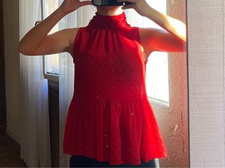 Blusa Zara Roja