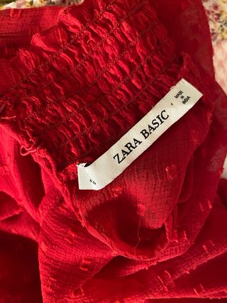 Blusa Zara Roja