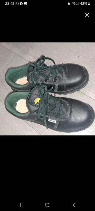Zapatos de seguridad negros talla 38