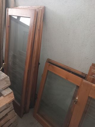 Ventanas de madera con cristal
