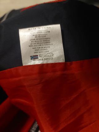 Cazadora Geographical Norway XXL Azul marino y roj