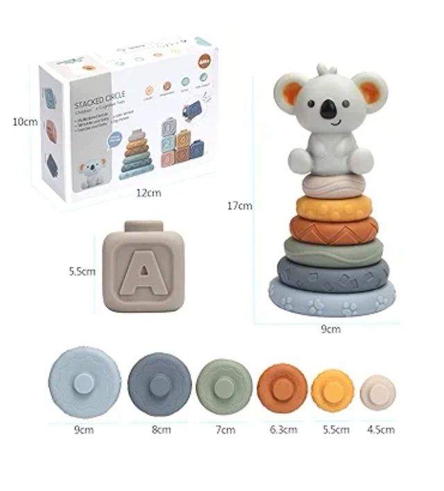 Juego Montessori Bebé Cubos y Torre Colores