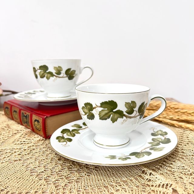 Conjunto 2 Tazas y Platos Bavaria Winterling.