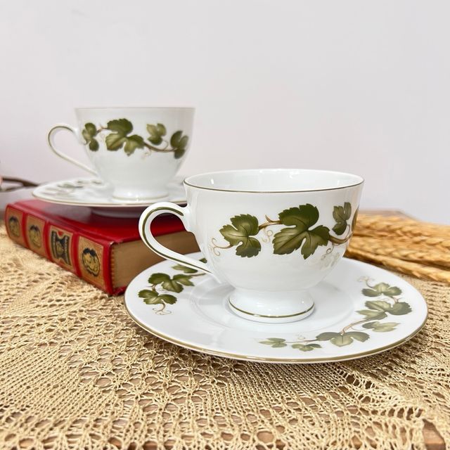 Conjunto 2 Tazas y Platos Bavaria Winterling.