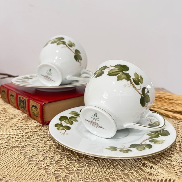 Conjunto 2 Tazas y Platos Bavaria Winterling.