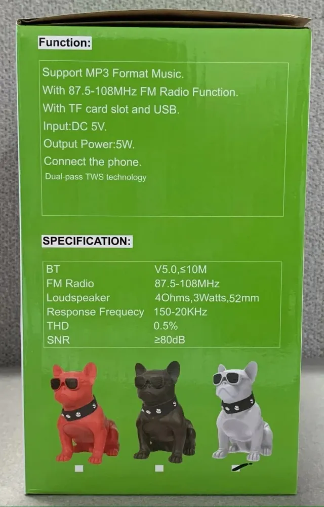 Altavoz Perro Bulldog Francés CH-M10