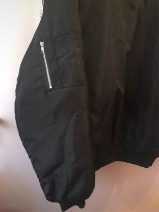 Chaqueta Bomber Negra Chico BoohooMAN