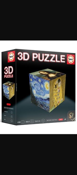 Puzzle 3D Educa Cubo de Arte Rompecabezas 