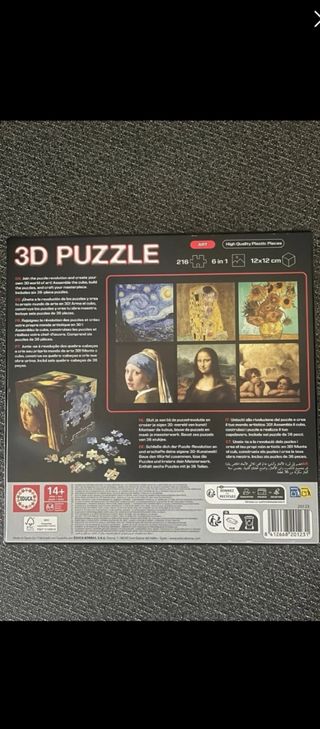 Puzzle 3D Educa Cubo de Arte Rompecabezas 