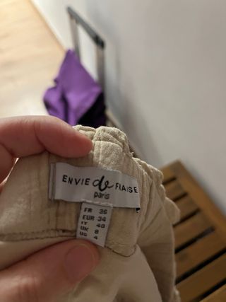 Pantalón embarazo entretiempo beige