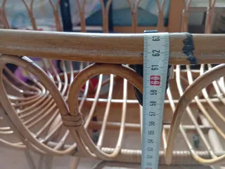 Precioso Moisés de mimbre con ruedas