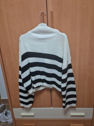 Jersey de invierno rayas cremallera