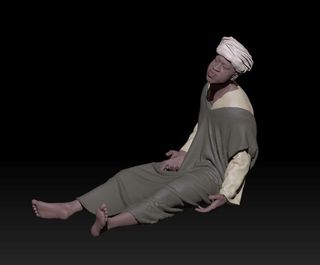 Pastor Belén 3D durmiendo