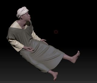 Pastor Belén 3D durmiendo