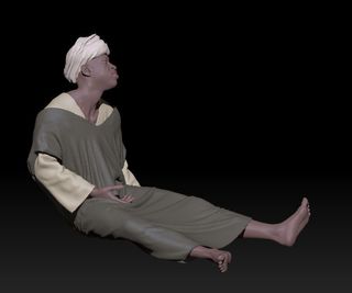 Pastor Belén 3D durmiendo